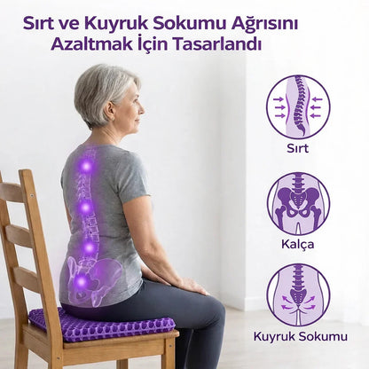 Gün Boyu Konfor Sağlayan Jel Oturma Minderi – Ağrısız Oturuş Deneyimi