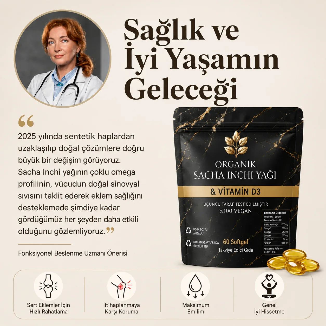 Doğanın Gücü: Sacha Inchi Yağı & D3 Vitamini