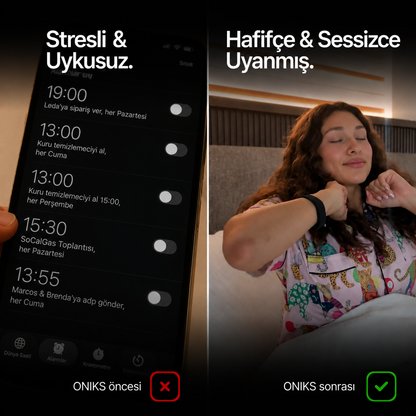 Derin Uykuda Bile Zamanında Uyandıran Akıllı Alarm Bilekliği
